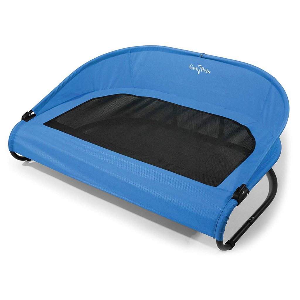 Large outdoor dog bed Cool Air-Trailblazer Blue Pet Cot